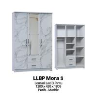Gambar LEMARI PAKAIAN LLBP MORA KAYU PARTIKEL SUPER/LEMARI BAJU 3PINTU(BATAM dari Sherlyna1985 undefined 1 Tokopedia
