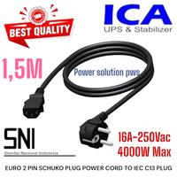 Gambar ICA Kabel Power Cord C13 to AC CEE/& Schuco 1.5m 1.5mm dari Power solution pws undefined 1 Tokopedia