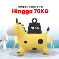 Gambar Mainan Kuda Kudaan Karet Jumping Animal Horse Mainan Anak Tunggang Kuda Sapi Rusa Karet Loncat Jungkat Jungkit - Dino (Random warna) dari Sumo Babyy undefined 4 Tokopedia