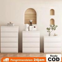 Gambar Lemari/lemari pakaian/lemari baju bayi/drawer ikea/lemari baju minimalis/lemari bayi /lemari kayu - White 3+3 Laci, Standar dari Rumah Coral undefined 1 Tokopedia