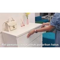 Gambar Lemari/lemari pakaian/lemari baju bayi/drawer ikea/lemari baju minimalis/lemari bayi /lemari kayu - White 3+3 Laci, Standar dari Rumah Coral undefined 2 Tokopedia