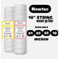 Gambar Cartridge Filter Benang / String Wound Ukuran 10 inchi 1/3/5/10 micron newtec - 5 micron dari Asia filter undefined 1 Tokopedia