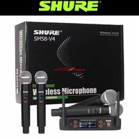 Gambar Shure SM58 V4 Wireless Microphone Dynamic Professional Mic Party Stage Karaoke Mic with 4 Handheld SM58 Wireless Microphone dari Healist undefined 2 Tokopedia