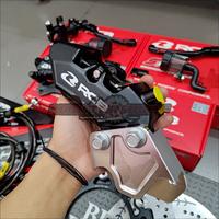 Gambar Paketan Pengereman Nmax 4P 2P Master Rem RCB S1 FL 17mm / 14mm kanan kiri Radial + Kaliper Depan RCB R1 4 piston Belakang S26 2 Piston + Selang rem Carbon + Piringan Discbrake disc 260MM Nmax New / Old Baru Lama Turbo Tech Neo S Original - RH 17MM+LH 14MM, NMAX Non ABS dari NewstarShopp undefined 4 Tokopedia