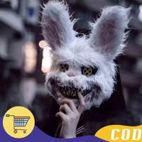 Gambar topeng kelinci berdarah / scary robbty putih halloween / prank mask untuk costum pesta dari Brownshoop_NEW undefined 1 Tokopedia
