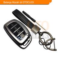Gambar GRATIS Gantungan Kunci Cover Key Case Sarung Kunci Remote Smartkey Keyshirt Keyless TPU Hyundai Stargazer Creta Grey Gun Metal dari OtoClick undefined 3 Tokopedia