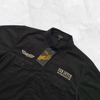 Gambar Workshirt Vondutch Kemeja Pria Original 100% full bordir hitam - XL dari devidens undefined 4 Tokopedia
