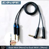 Gambar Promo / Terlaris Kabel Audio Mixer Ke Soundcard Dual AKAI (Mono) / Dual XLR (Female) Ke Dual Akai L (Mono) Panjang 1 Meter CANARE ORIGINAL Made in Japan dari stylezone27 undefined 1 Tokopedia