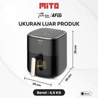 Gambar MITO Air Fryer Tiara Series AF11 Digital 5 ltr - Cream dari Xtive Electronic undefined 2 Tokopedia