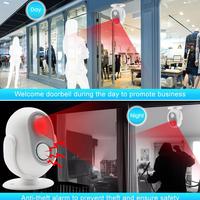 Gambar Daytech Selamat Datang Sensor Gerak Otomatis Bel Sensor Pintu Masuk Toko Alarm Rumah Anti Maling W06 - HW01-1pcs dari CV TRJ INDO undefined 4 Tokopedia