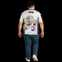 Gambar KAOS Jersey Oversize JUMBO.  Jersey Kaos VINTAGE RETRO ANIME one piece luffy gear 5 STYLISH SUPER JUMBO / - Gear 5, 3XL dari andarashoponline Depok undefined 3 Tokopedia