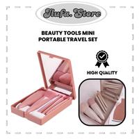 Gambar ILU973 Makeup Brush 5in1 Set With Box Make Up Brush Set Kuat Make Up Portable Plus Cermin dari Ilufastore_NEW undefined 1 Tokopedia