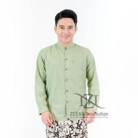 Gambar ZEEAN Baju Koko Haibah Pria Model Semi Jas Terompah Lengan Panjang Motif Polos Bahan Toyobo import - Biru Muda, M dari Bruscco colection undefined 4 Tokopedia