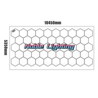 Gambar 10X5M Honeycomb Led Light Garage Light 7X4M Hexagon Led lamp Led Tube Ceiling Lighting For Auto Car Body Repair Led Workshop dari Updata undefined 1 Tokopedia