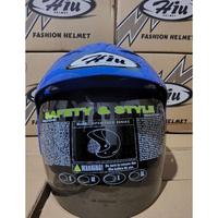 Gambar helm hiu biru arrow,blue mild asli original sni, biru AL (angakatan laut) all size dari JISO 55 MART undefined 5 Tokopedia