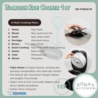 Gambar Zojirushi Rice Cooker 1 Liter (NS-TSQ10) dari Kona's Kitchen undefined 3 Tokopedia