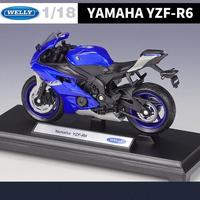 Gambar Welly 1:12 Yamaha YZF-R6 Alloy Racing Motorcycle Model Simulation Diecast Metal Street Motorcycle Model Collection Children Gift dari First Option undefined 3 Tokopedia