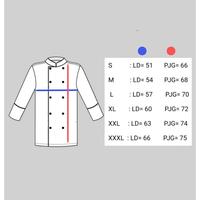Gambar Chef Jacket Baju Koki Lengan Panjang - Hitam, L dari Toko Karya Mandiri. undefined 4 Tokopedia