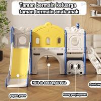 Gambar PROMO MAINAN AYUNAN DAN PEROSOTAN ANAK 6 IN 1 UKURAN BESAR MAINAN PREMIUM AYUNAN RING BASKET SELUNCURAN - Astronot-Biru L dari Diaaput undefined 3 Tokopedia