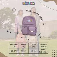 Gambar Himeku KIYO Backpack - Tas Sekolah Besar - Ransel Kanvas Pria Wanita - Bangbang NEO dari AMBITIONS STORE undefined 4 Tokopedia