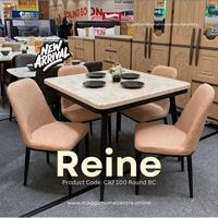Gambar meja makan granit marmer mewah aesthetic minimalis 4 kursi - Cosmo-4 dari Expert mattress undefined 1 Tokopedia