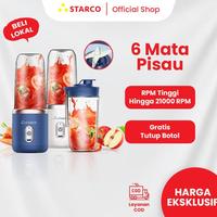 Gambar Starco Juicer Mini Portable Blender Motor Kuat 300ML Charge USB New T_y - Putih dari Black Jack Id undefined 1 Tokopedia