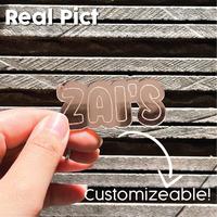 Gambar Gantungan Kunci Akrilik Mirror CUSTOM | Ganci Grafir Nama - Bentuk nama dari Akrilo Creations undefined 3 Tokopedia