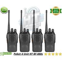 Gambar Promo 4 Unit HT Baofeng Ori BF-888s Single Band Jarak Jauh - Handy Talky Baufeng 888S Warna Hitam - Walkie Talkie Bofeng Komunikasi UHF 16 Channel - Wolki Tolki Bergaransi Set Antena Baterai Charger Simpel Mudah Dibawa Tinggal Pakai HT Dalam Ruang/Pabrik dari HT Store Oficial undefined 1 Tokopedia