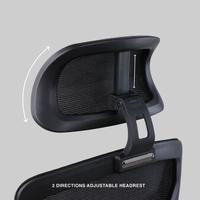Gambar Rexus NC4 / NC-4 Ergonomic Office Chair Kursi Kantor Adjustable Headrest - Light Gray dari Starcomp Semarang undefined 5 Tokopedia