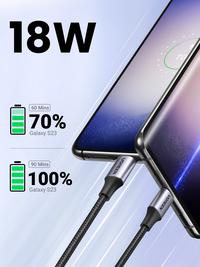 Gambar UGREEN Kabel Data USB Type C Fast Charging 1m 2m 3m - Nylon Braided, 50CM dari UGREEN Official Store undefined 2 Tokopedia