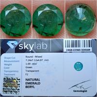 Gambar Batu Zamrud Rutile Natural Emerald Beryl 1.69 Carats F2 Green Memo SKYLAB dari Gemstone Store jakarta undefined 1 Tokopedia