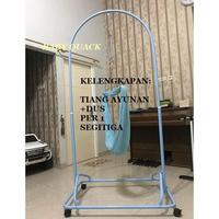 Gambar NEW Makassar! Tiang Ayunan Bayi Portable Malaysia (Tiang + Roda + Segitiga + Per) [terbaik][terlaris] - Biru dari child evolution store undefined 1 Tokopedia