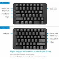 Gambar All 88 Keys Programmable Ergonomic Keypad Programmable Split Mechanical Keyboard with Cherry MX Red Switch White Backlit dari Blaze Crimson undefined 3 Tokopedia