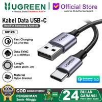 Gambar UGREEN Kabel Data USB Type C Fast Charging 1m 2m 3m - Nylon Braided, 50CM dari UGREEN Official Store undefined 1 Tokopedia