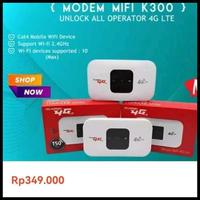 Gambar Modem Mifi K300 Wifi 4G Lte Unlock All Operator Free Kartu Perdana Terbaru - Putih dari WAG STOREE undefined 2 Tokopedia