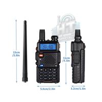 Gambar Promo 5 Unit HT Baofeng Ori UV5R Dual Dislpay Jarak Jauh - Walkie Talkie Baufeng 5W/8W 128CH Dual Band UHF/VHF 15KM Warna Hitam/Doreng - Radio Handy Talkiy Bofeng UV 5R Waterproof Tahan Air - Wolki Tolki Set Antena Baterai Charger HT Pabrik/Industri/Cafe - 5 Watt dari HT Store Oficial undefined 4 Tokopedia