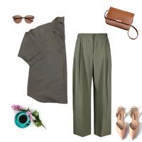 Gambar Uniqlo. Blouse Rayon Kerah Skipper Lengan 3/4. Thrift & Preloved dari Jokulinaje undefined 4 Tokopedia