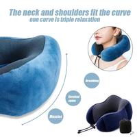 Gambar Promo U Shaped Memory Foam Neck Pillows Soft Travel Pillow Massage Neck Pillow Sleeping Airplane Pillow Cervical Healthcare Bedding dari KASTIL MART undefined 3 Tokopedia