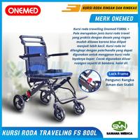 Gambar READY !!! Kursi Roda Traveling ONEMED FS 800L Aluminium / FS800L + Pole Traveling Mudah Di Lipat & Ringan dari SINDOJAYA undefined 3 Tokopedia