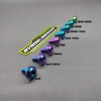 Gambar SATUAN BAUT DEK INJEKAN KAKI MIO SPORTY SMILE TITANIUM GR5 VIETNAM - BLUE dari YF speedshop undefined 2 Tokopedia