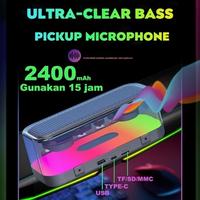 Gambar Mini Soundbar Bluetooth Dengan Super Bass, Dual-Speaker, Desain Robot, Portable, Sistem Suara Full Bass untuk Komputer, TV, Laptop, dan Gaming. Subwoofer Nirkabel Dengan Tombol Mekanis, Audio Hi-Fi dari Jaya Abadi Bintang Lima undefined 5 Tokopedia
