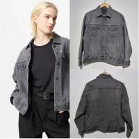 Gambar UNIQLO WANITA JAKET DENIM OVERSIZE 06 GRAY BARU ASLI ORIGINAL - S dari georgemomstore2 new undefined 1 Tokopedia