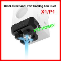 Gambar BTT BIQU Panda Jet Cooling Fan Duct Nylon MJF BigTreeTech 3D Printer Bambulab Bambu Lab P1S P1 P1P X1 X1C dari XYZ Hobby undefined 1 Tokopedia