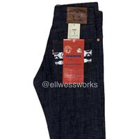 Gambar Momotaro Jeans White Stripe Devil Motif (Japan Blue x Momotaro Collaboration) - Deep Indigo, 31 dari Ellwess Works undefined 2 Tokopedia