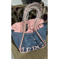 Gambar Ready siap kirim Tas Merge Denim Pink L dari Newsecond Shop undefined 2 Tokopedia