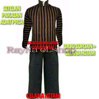 Gambar 1 SETELAN PAKAIAN ADAT JAWA SOLO JOGJA, BAJU SURJAN LURIK+CELANA HITAM - XL dari RAYNA OLSHOP17 undefined 1 Tokopedia