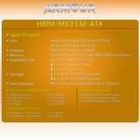 Gambar Motherboard H81 Armour H81M-MX3 Mobo Socket LGA 1150 dari Ziro Computer undefined 5 Tokopedia