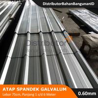 Gambar Atap Spandek 0.60mm Lebar 75cm Spandex Galvalum 0,6 750mm Panjang Custom 1 2 3 4 5 6 Meter Gratis Ongkir dari DistributorBahanBangunanID undefined 1 Tokopedia