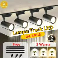 Gambar Rel Track Lampu Sorot Led 3 Warna 3/4/6 Pcs Set Spotlight Lampu Display Hias untuk Toko Pakaian Restoran Rumah Plafon Pameran dari Sinarjayaabadi99 undefined 1 Tokopedia