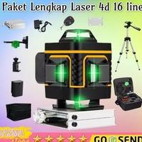 Gambar Laser level 16 line 4d HILDA pengukur dimensi cahaya hijau original - Hijau, Pakai Tripod dari R I M B A T E K N I K undefined 5 Tokopedia